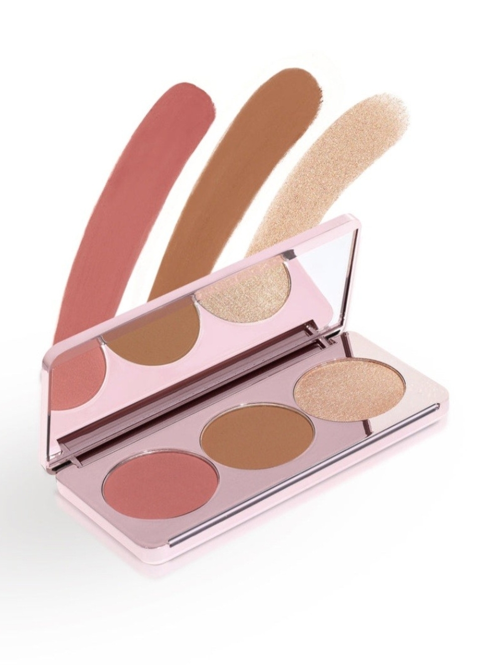 'Blush Me & Glow' Face Palette - Blush, Bronze Contour & Champagne Highlight